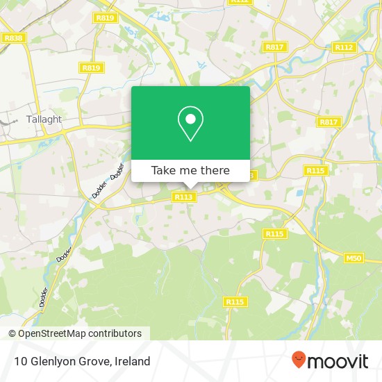 10 Glenlyon Grove map