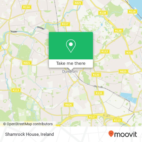 Shamrock House map