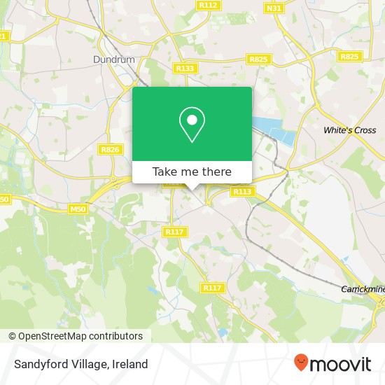 Sandyford Village map