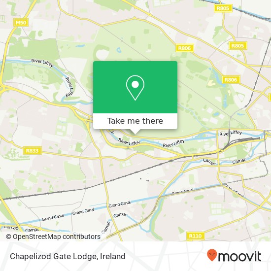 Chapelizod Gate Lodge map