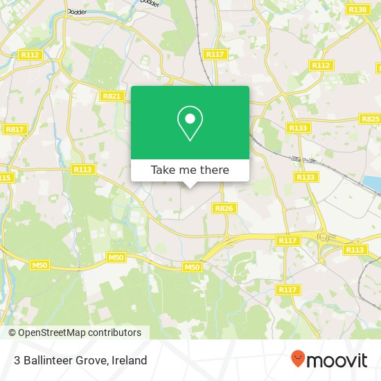 3 Ballinteer Grove map