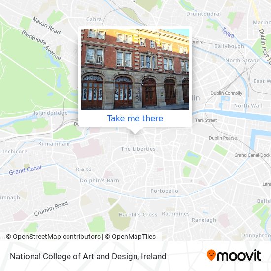 National College of Art and Design map