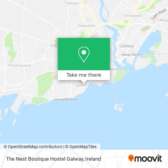 The Nest Boutique Hostel Galway map