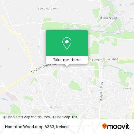 Hampton Wood stop 6363 map