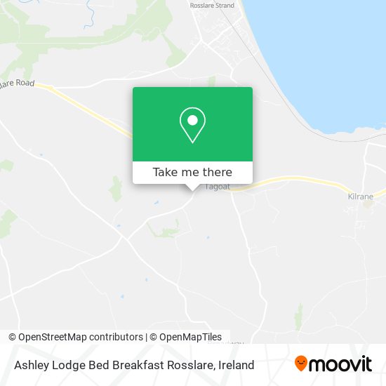 Ashley Lodge Bed Breakfast Rosslare map