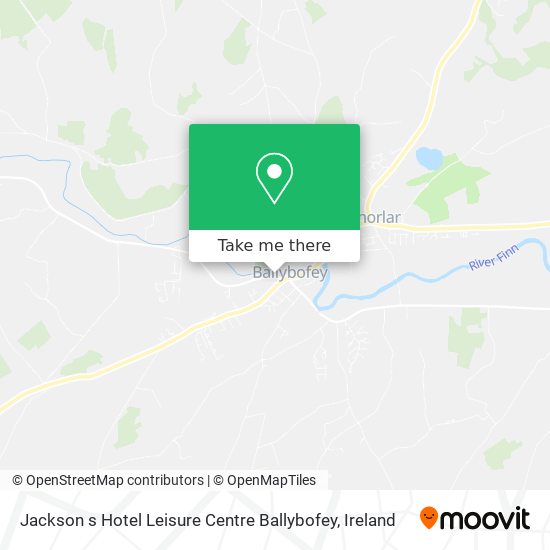 Jackson s Hotel Leisure Centre Ballybofey map