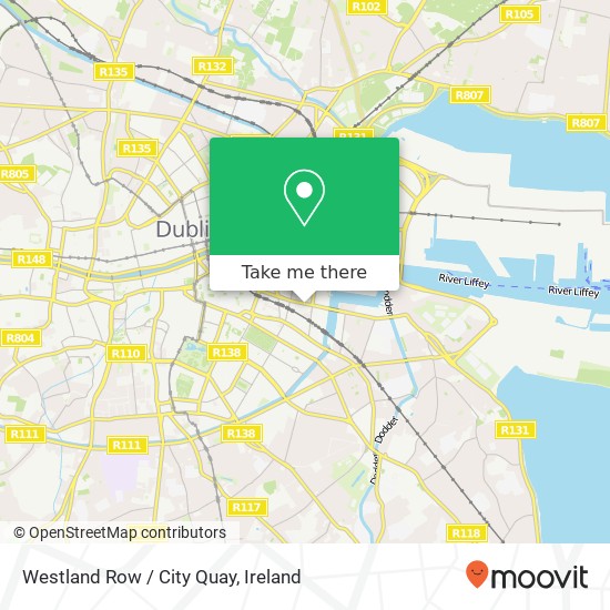 Westland Row / City Quay map