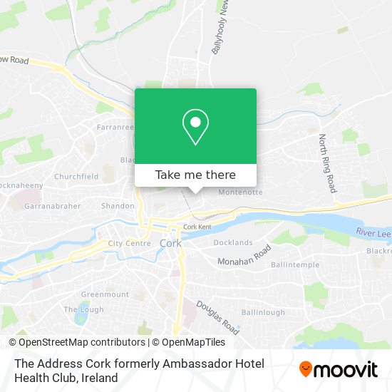 The Address Cork formerly Ambassador Hotel Health Club map