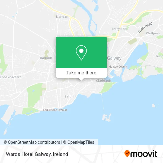 Wards Hotel Galway map