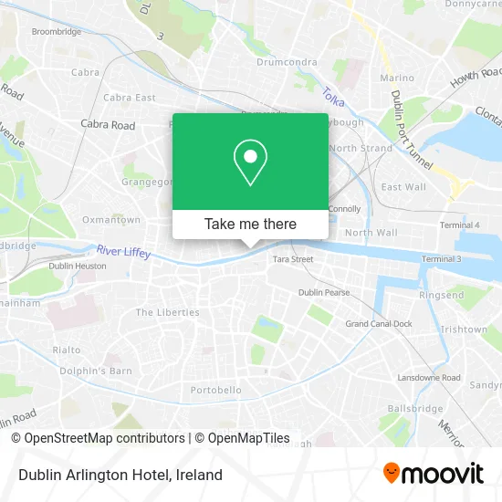 Dublin Arlington Hotel map