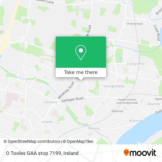 O Tooles GAA stop 7199 map