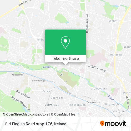 Old Finglas Road stop 176 map