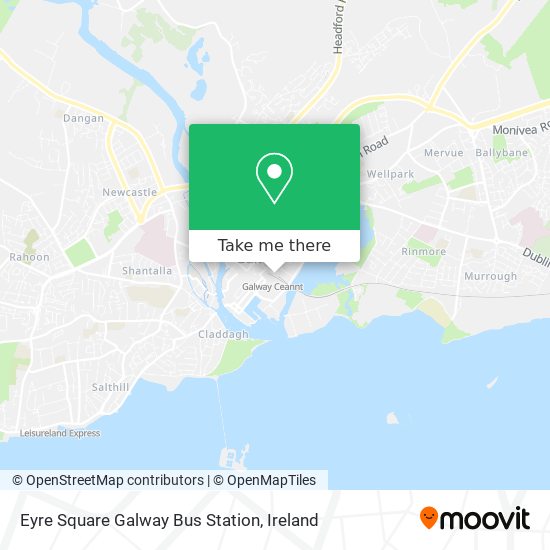 Eyre Square Galway Bus Station plan