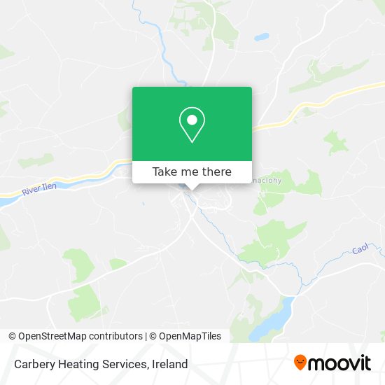 Carbery Heating Services map