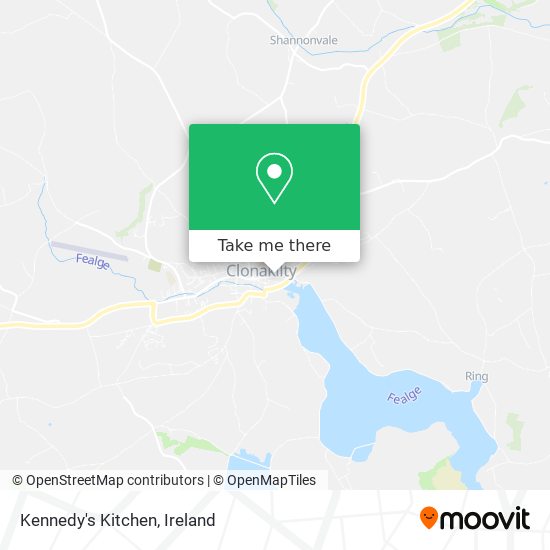 Kennedy's Kitchen map