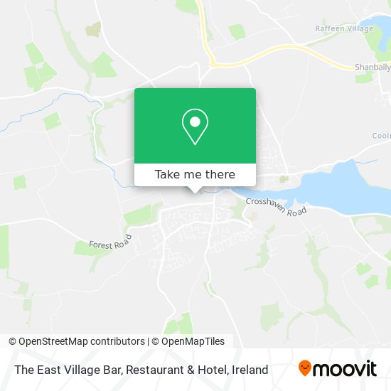The East Village Bar, Restaurant & Hotel map