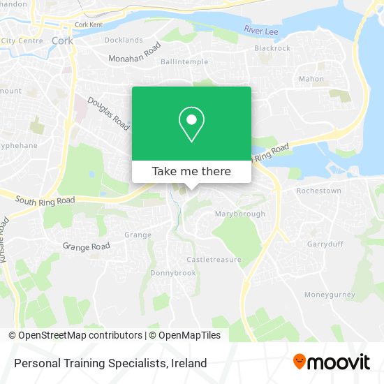 Personal Training Specialists map