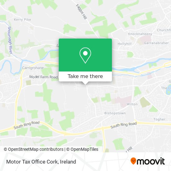 Motor Tax Office Cork map