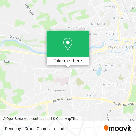 Dennehy's Cross Church map