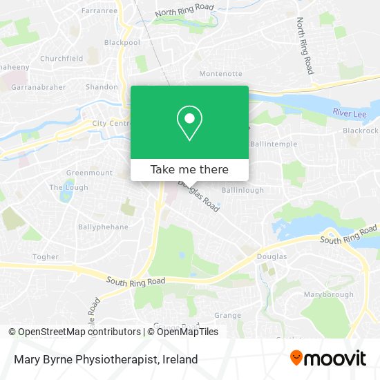 Mary Byrne Physiotherapist map