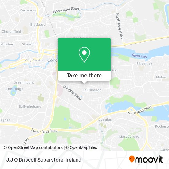 J.J O'Driscoll Superstore map