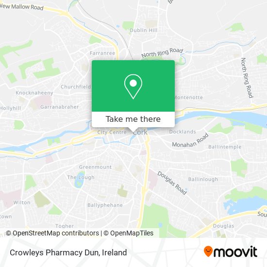 Crowleys Pharmacy Dun map