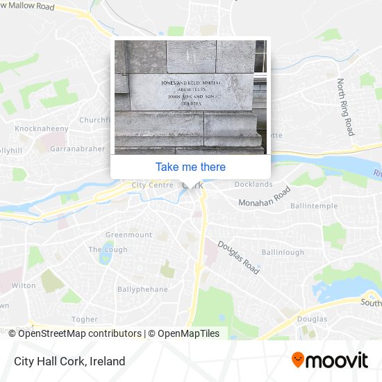 City Hall Cork map