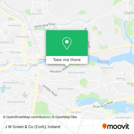 J W Green & Co (Cork) map