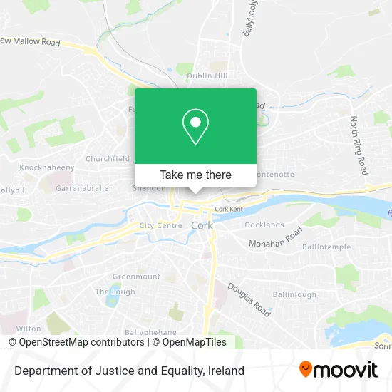 Department of Justice and Equality map