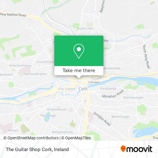 The Guitar Shop Cork map