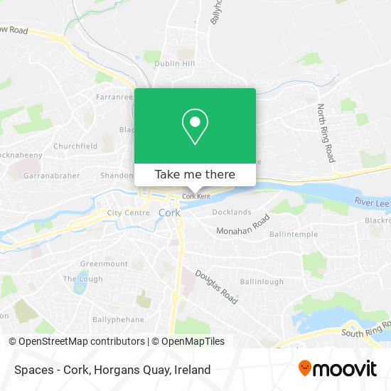 Spaces - Cork, Horgans Quay map