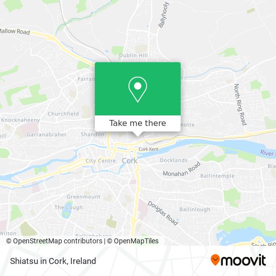 Shiatsu in Cork map