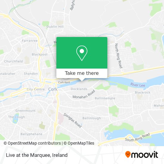 Live at the Marquee map