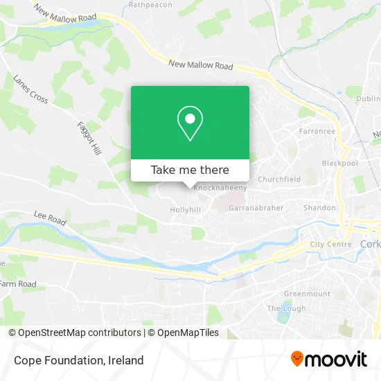 Cope Foundation map