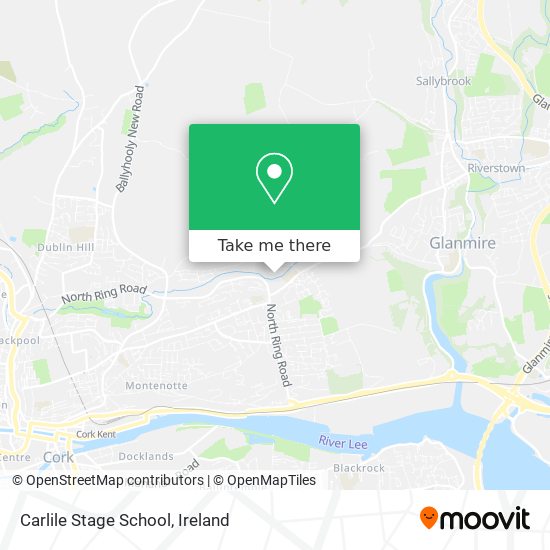 Carlile Stage School map
