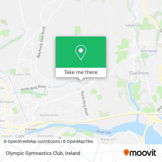 Olympic Gymnastics Club map