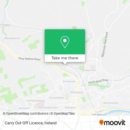 Carry Out Off Licence map