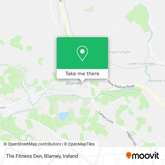 The Fitness Den, Blarney map