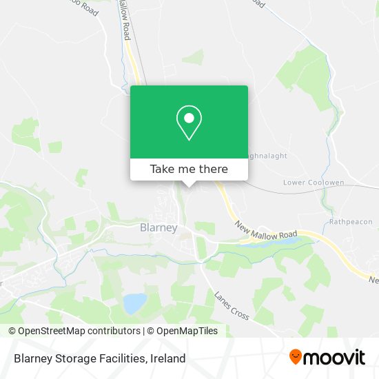 Blarney Storage Facilities map