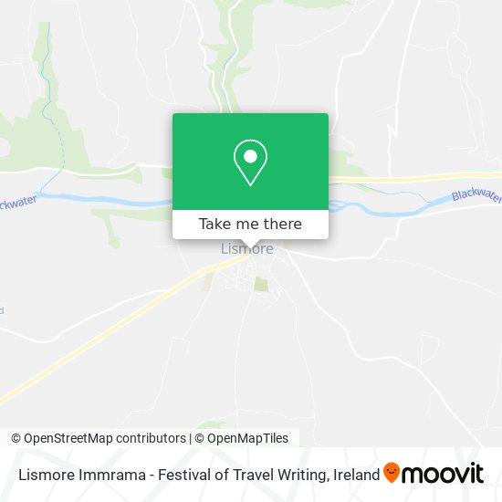 Lismore Immrama - Festival of Travel Writing map