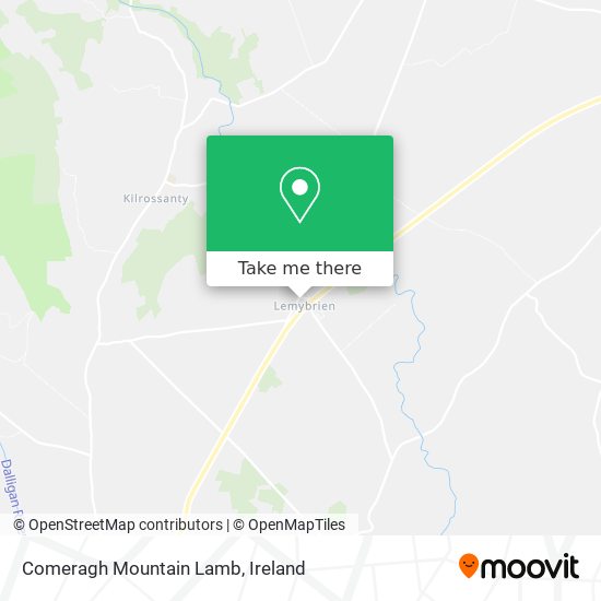 Comeragh Mountain Lamb map