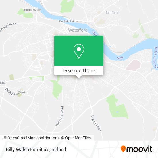 Billy Walsh Furniture map