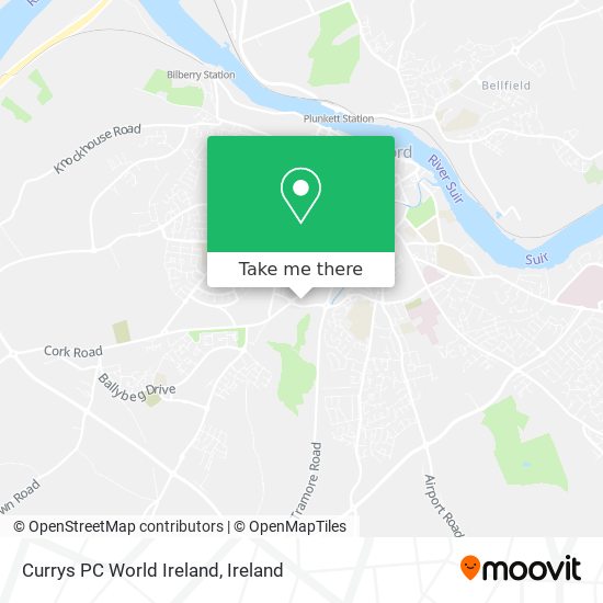 Currys PC World Ireland map