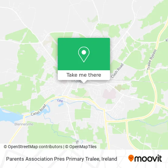 Parents Association Pres Primary Tralee map