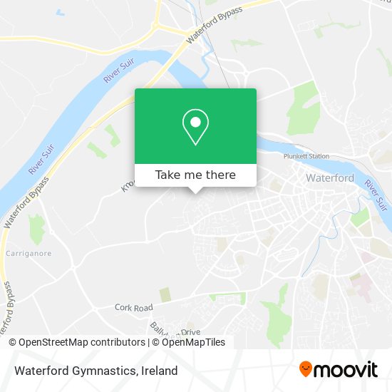 Waterford Gymnastics map