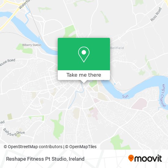 Reshape Fitness Pt Studio map