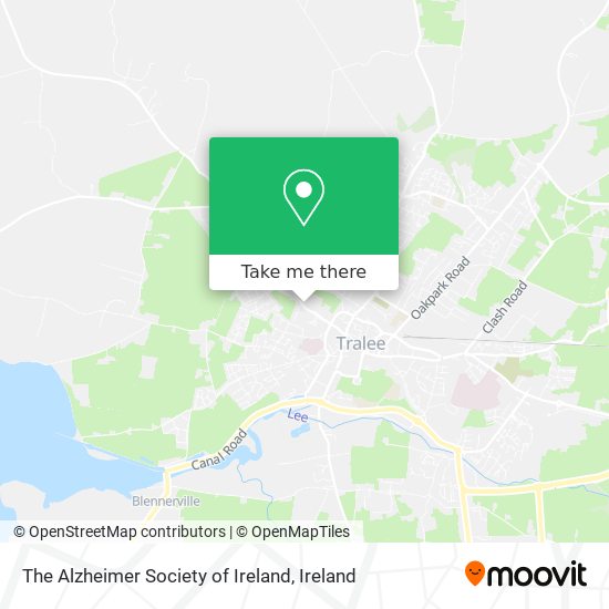 The Alzheimer Society of Ireland map