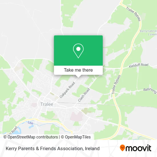 Kerry Parents & Friends Association map