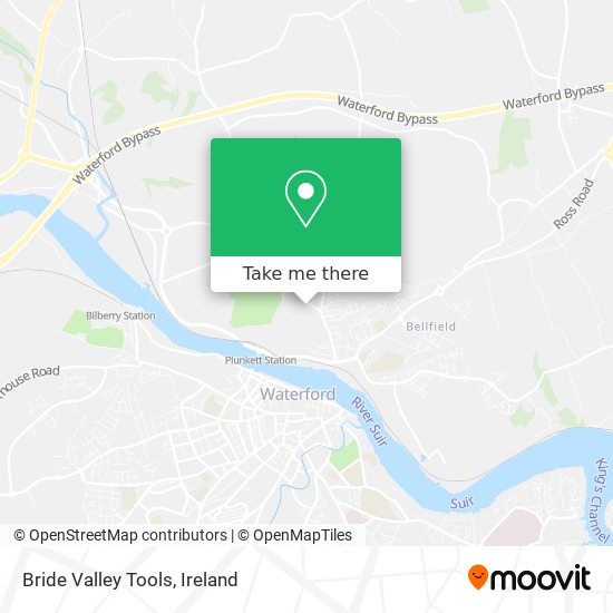Bride Valley Tools map