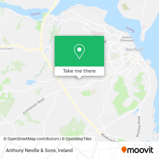 Anthony Neville & Sons map